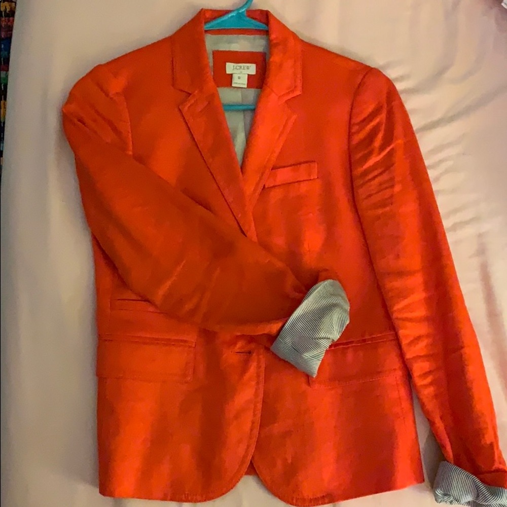 Orange blazer